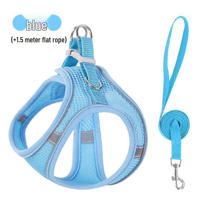 Reflektierendes Nylon Geschirr im Westen-Stil und Leinen-Set für Hunde