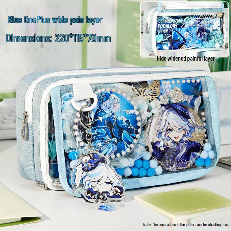 Large-Capacity Transparent Pencil Case for Girls - Souvenir Set