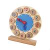 Analog Teaching Clock Wooden Toy Practice DIY Stem Learning Time Kids Education for