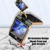 Luxury Polychrome Phone Case for Samsung Galaxy Z Flip 7 fe 6 5 4 3 Women Protective Fragrant Ring Cover