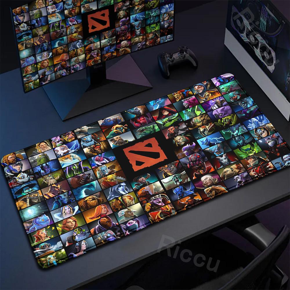 Anime Mauspads DOTA 2 Gummi Teppich Computerspiel Zubehör Groß Rutschfest Tapis De Souris Mauspads Schreibtischunterlage Schreibtischschutz