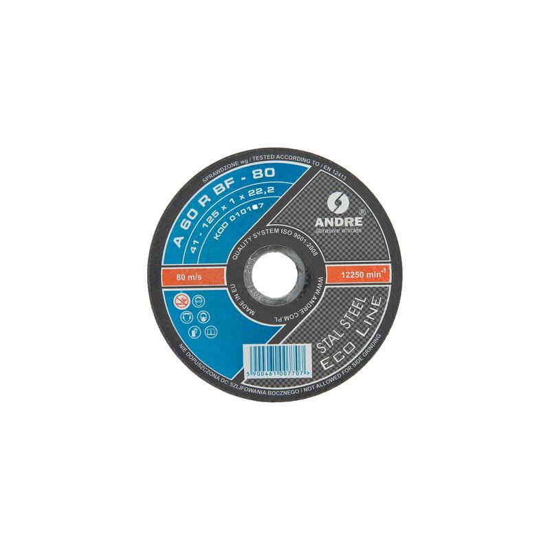Tarcza Do Cięcia Stali Materiałów Andre Płaska 125 X 1 X 22 Mm 40230222