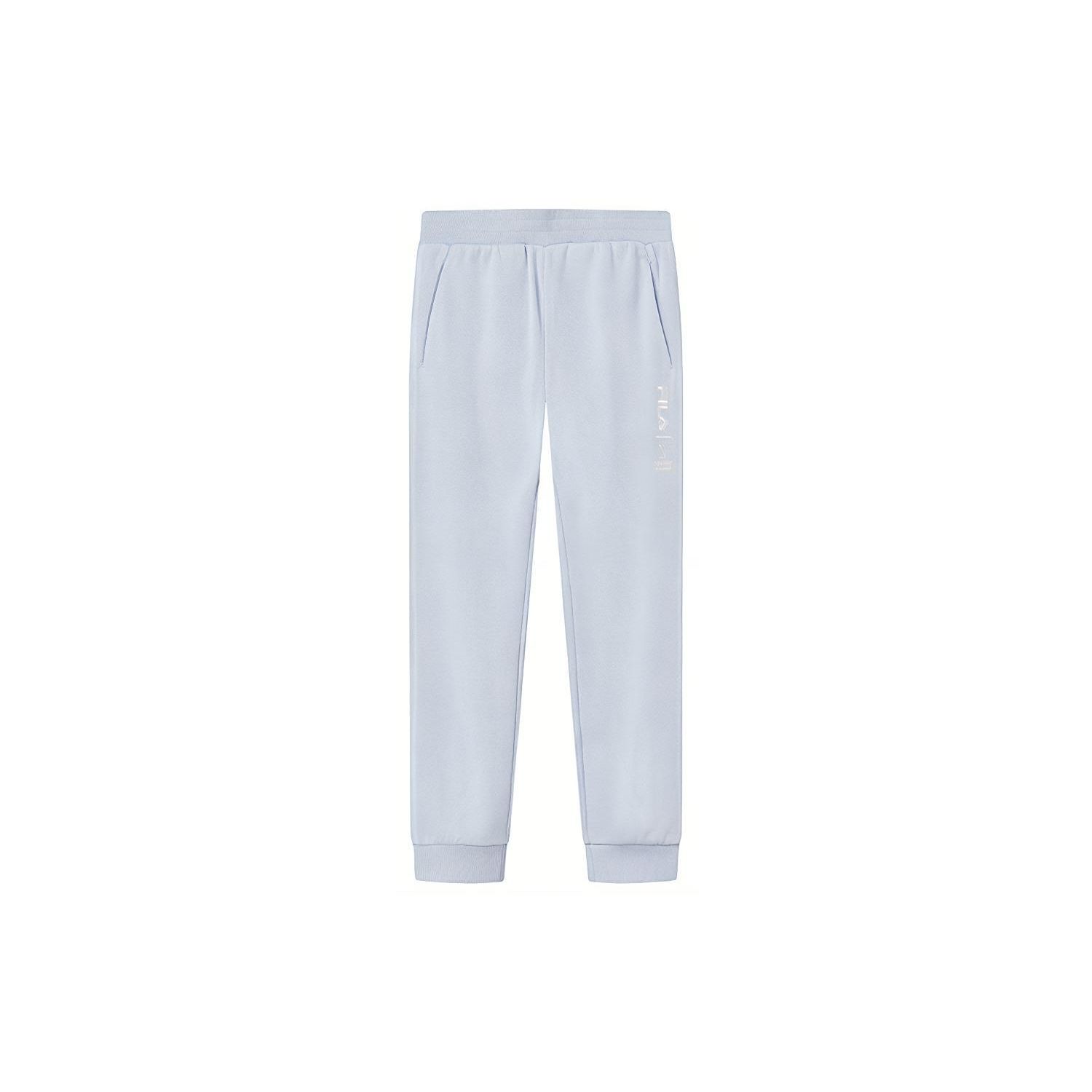 

FILA FW22 Logo Embroidered Tapered Casual Pants Women bottoms Sunlight-Blue F11W249601FLB S