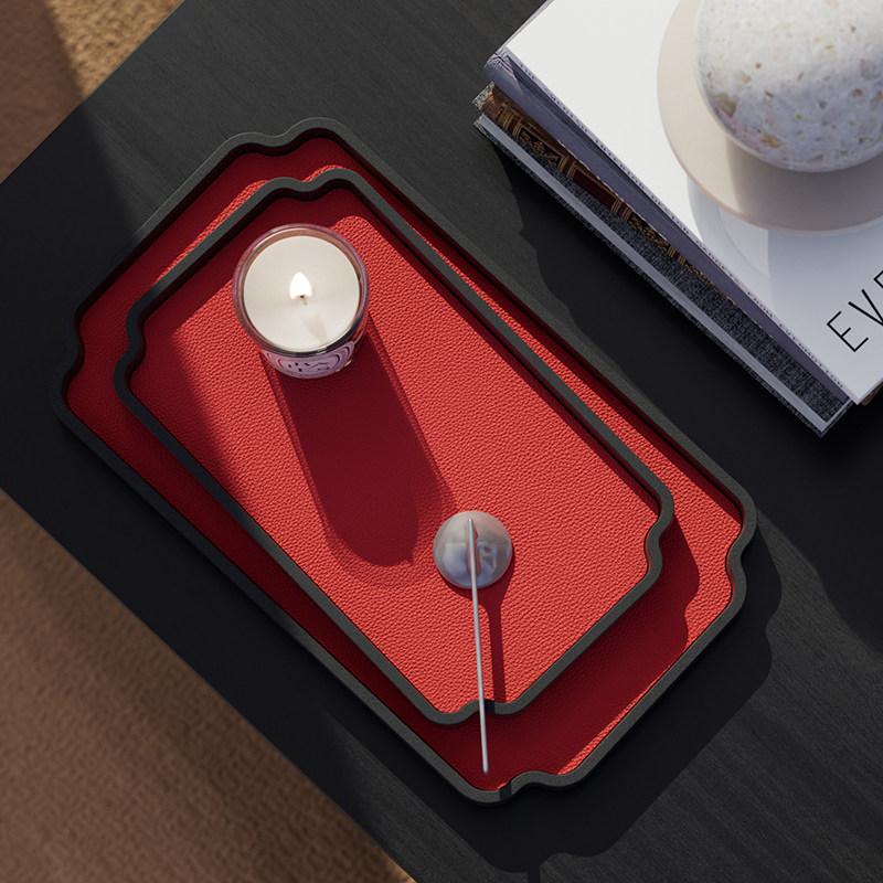 Stone Tray Luxury Rectangular Cement Storage Trays Removable Perfume Tray Multifunction Organizers Trays Modern Decoration