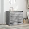 VidaXL Shoe Cabinet Sonoma Grey 80x42x69 Cm Engineered Wood 840006