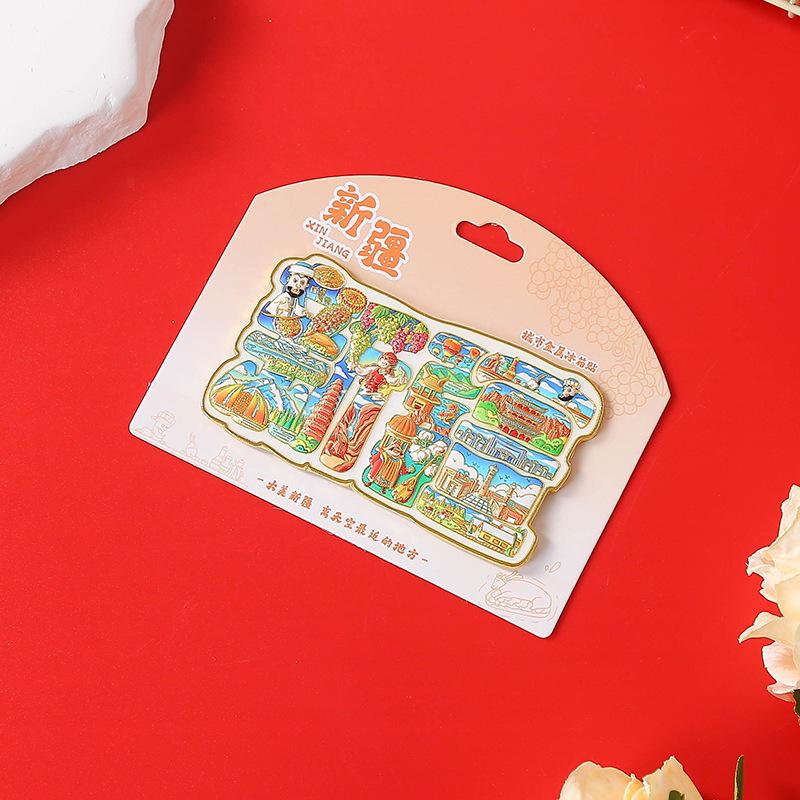 Xinjiang Western Cultural Creative Magnet - Trendy Souvenir Fridge Decor