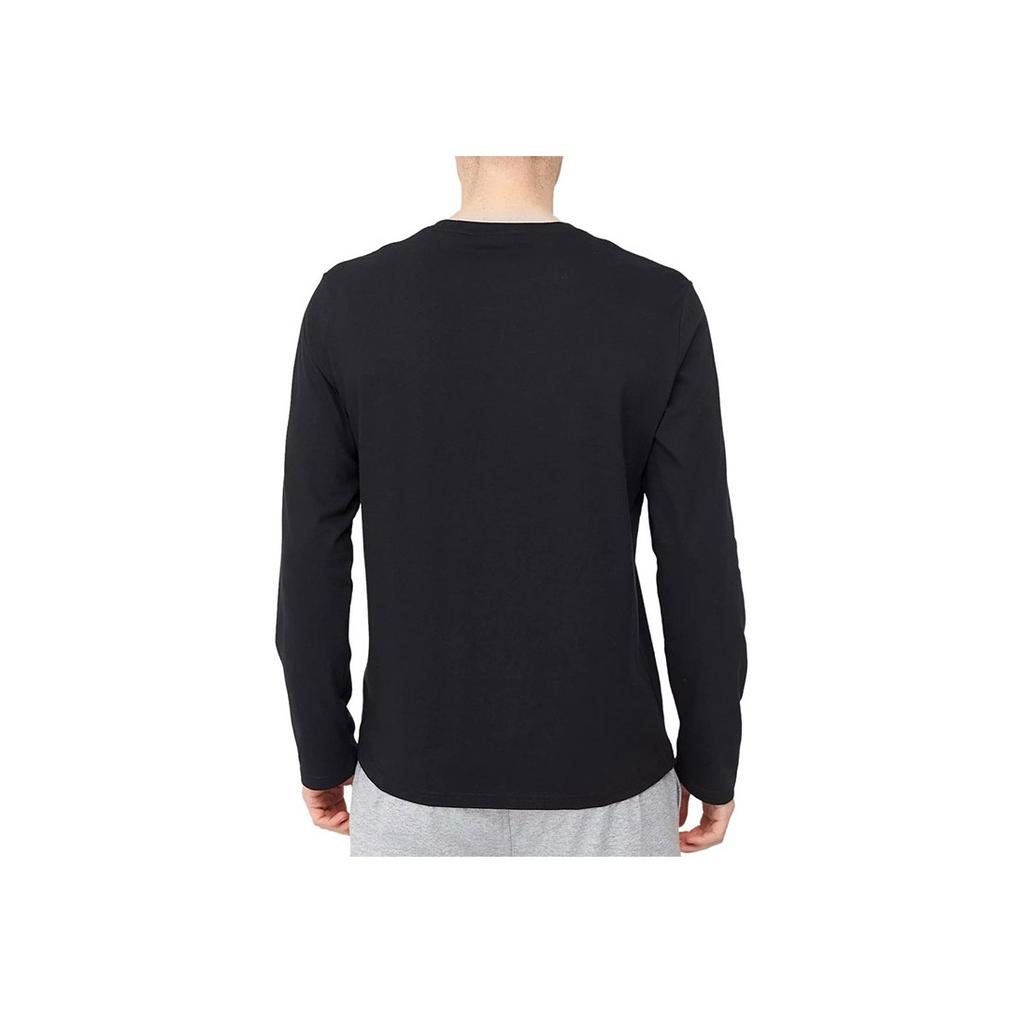 Polo Ralph Lauren SS22 Solid Color Logo Embroidered Crew Neck Long Sleeve T-Shirt Men T-Shirts Black 714844759-001