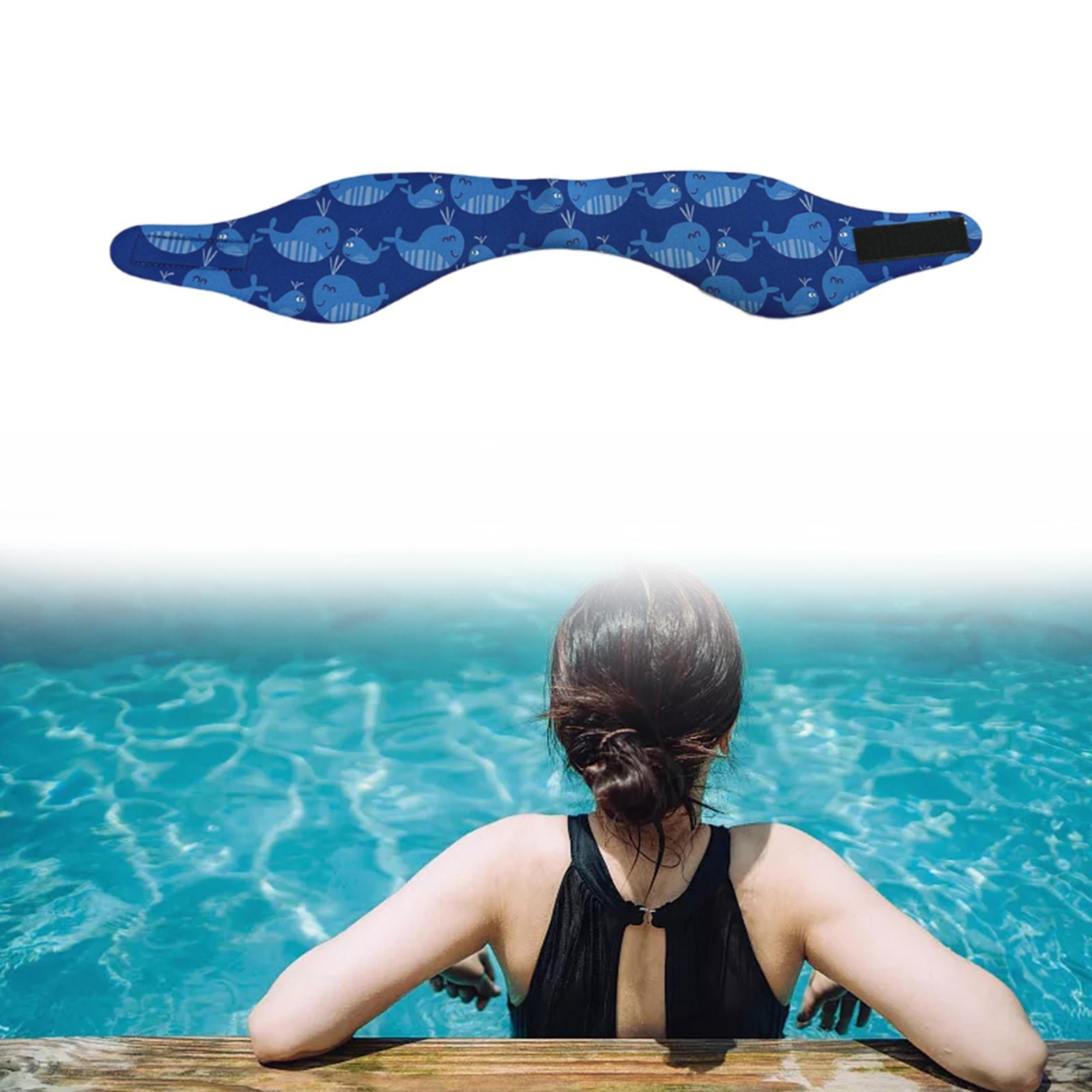 

Детские повязки на голову для пловцов, повязки для ушей, защита для волос, милый узор, профессиональный диапазон размеров головы Style E