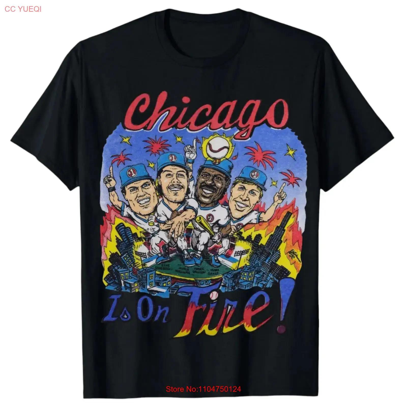 

Chicago Baseball Legends Sandberg Dawson Grace Vintage 80s Style T shirt vintage Washed homme Stretched fashion Comfortable S разноцветный