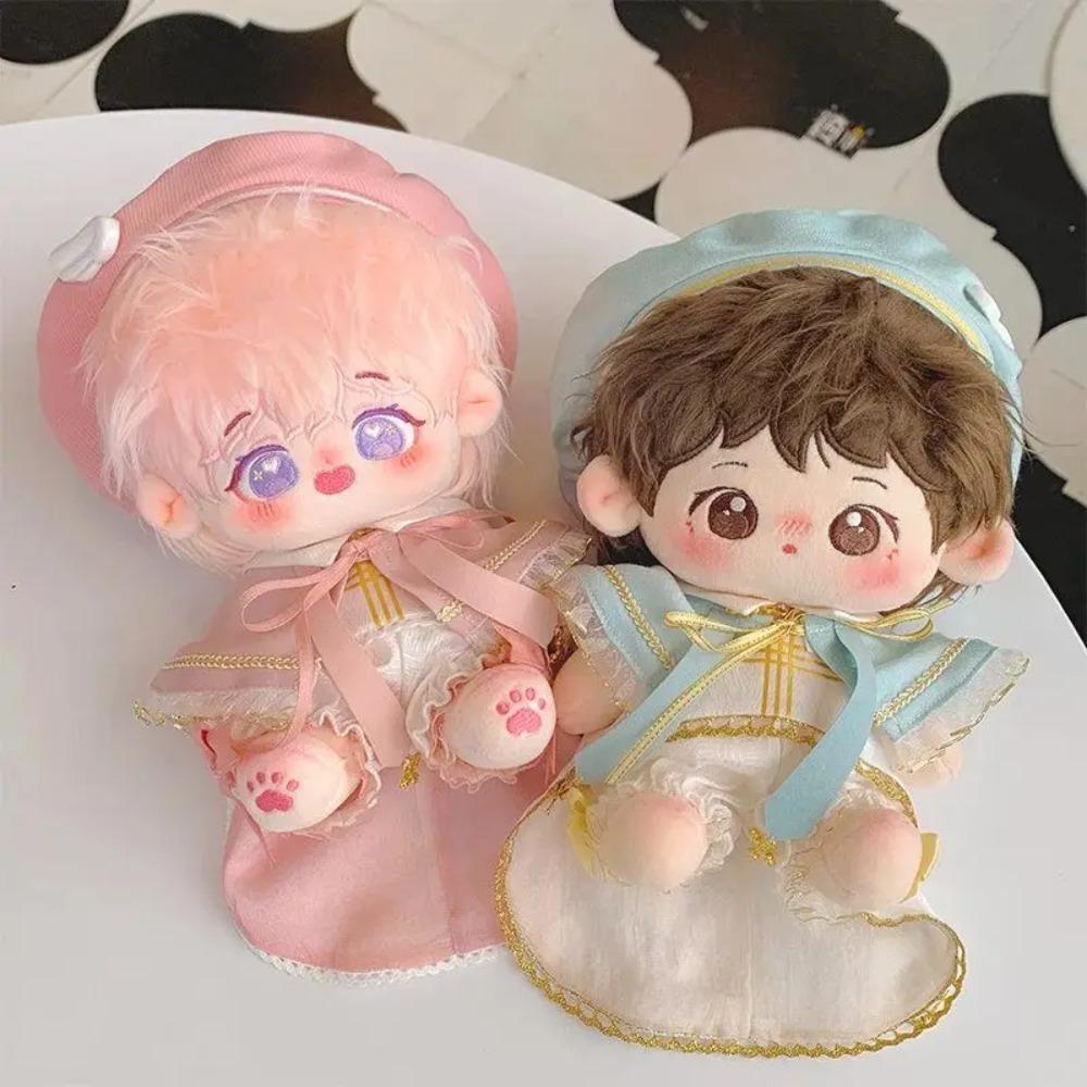 10cm/20cm Cotton Doll Clothes Set Cute Cool Style No-Attribute Plush Doll Outfit Handmade Bluebird Costume