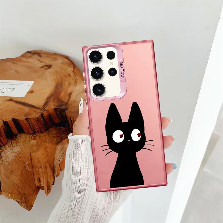 Cute Lucky Cat Case for Samsung Galaxy S25 S20 FE S22 Ultra S24 FE S25Edge S23 S21 Note 20 Ultra Phone Cover