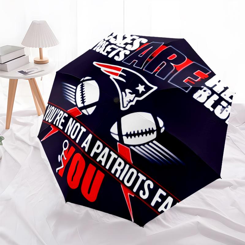 Printed Patriot Logo Folding Umbrella,Outdoor,Leisure,And Travel Umbrella,Durable Umbrella Fabric,Birthday And Holiday Gift