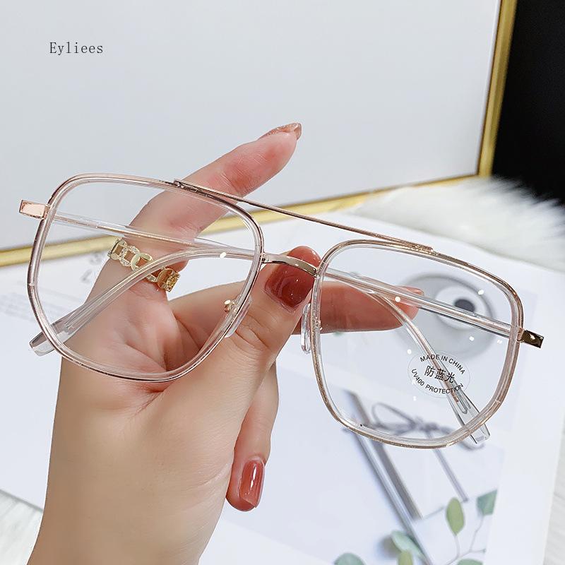 New Style Men Women Eyeglass Frames Polygon Shape Anti Blue Light Woman Glasses TR90 Material Glasses Trendy Óculos