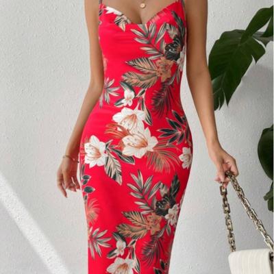 Vestido Halter Sexy para Mujer con un Estilo Maduro y Elegante Es Adelgazante y Ajustado al Cuerpo