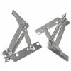 2pcs 13*2.3cm 80 Degree Sprung Hinge Stainless Steel Sofa Folding Scissor Hinge Cabinet Door Lift Up Stay Flap Top Support Tool