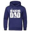 The Walking Dad Pushing The Stroller Printing Hoodies Mens Casual Fashion Tops Warm Fleece Sweatshirt Loose Autumn Male Hoody