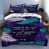 Tropical leaf motif Bedding Duvet cover sets Duvet covers Pillowcases gifts (1 * Duvet Cover 2 * Pillowcases, without duvet insert)