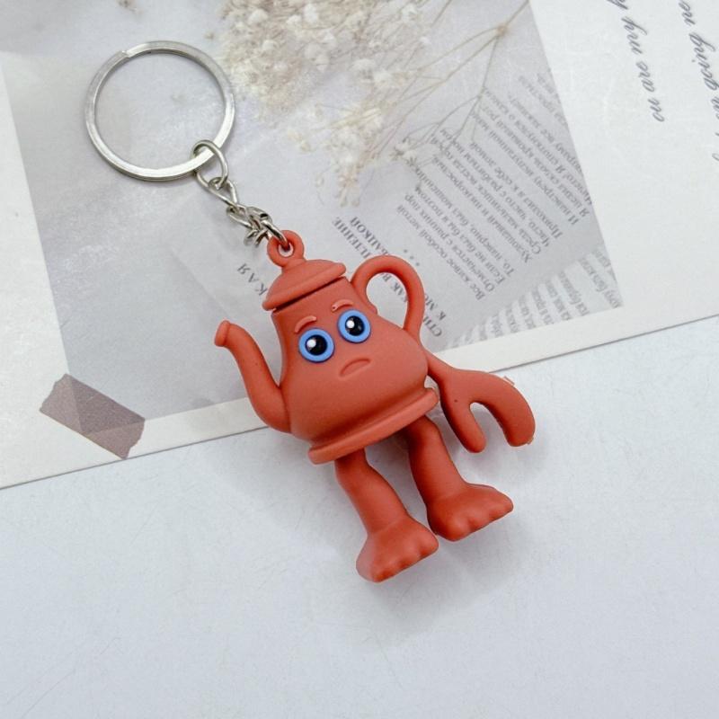 Italian Brainrot Anime Merchandise Keychains Toys Figure Model Dolls Hang The Bags Gifts Abstract Anime Action Figures Key Rings