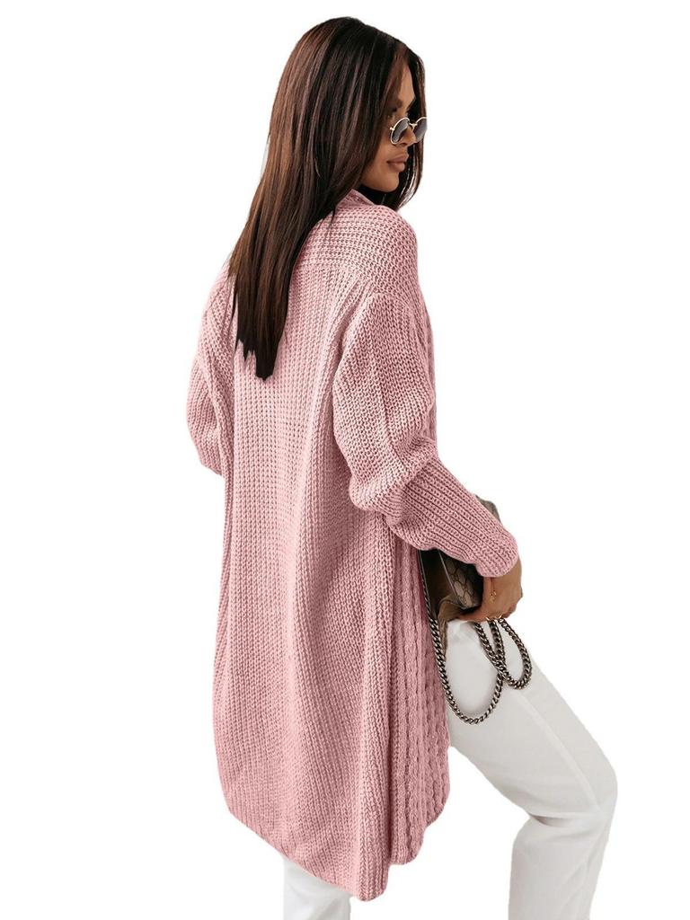 2025 Übergröße Damen Strickjacke mit unregelmäßigem Schnitt