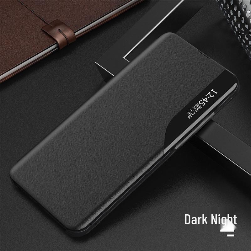 Compatible Samsung S25/24/23/22/21 Ultra FE Phone Case: Magnetic, Drop-Proof Leather with Side Window.