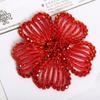 Cute 8cm Rhinestone Brooch DIY Exquisite Flower Brooch Flower Clothing Patch for Birthday Parties Weddings and Banquets Cloth