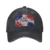 Dominican Republic Flag Denim Cap Casual Baseball Caps Adjustable Hat Summer Unisex Baseball Hats