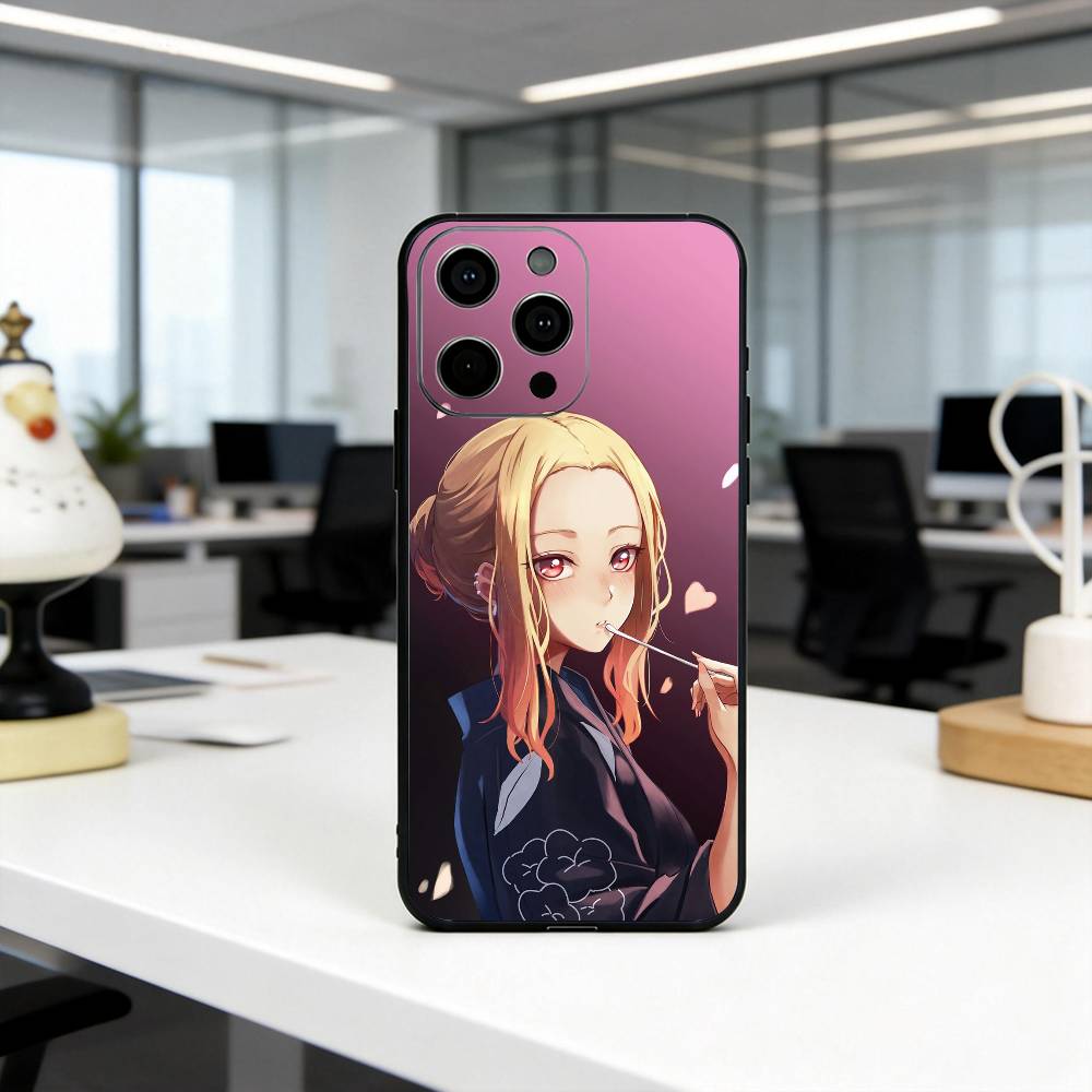 

M-Marin K-Kitagawa-es My Dress-Up Phone Case For iPhone 17,16,15,14,13,12,11 Plus,Pro Max,XS,Soft Silicone Black Cover iPhoneXSMAX