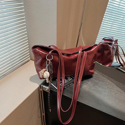 Korean Version Niche Underarm Bag Women's 2025 New Trendy Retro Portable Commuter Bag Simple Large-capacity Shoulder Bag
