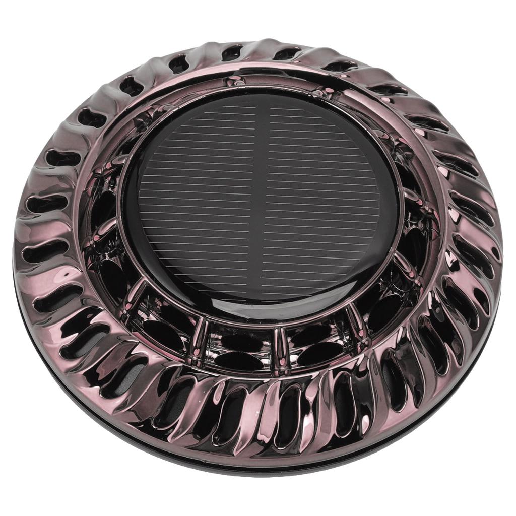 Solar Car Perfume Diffuser Automatic Rotating Decorative Car Aromatherapy Machine for Office Home Silver Black