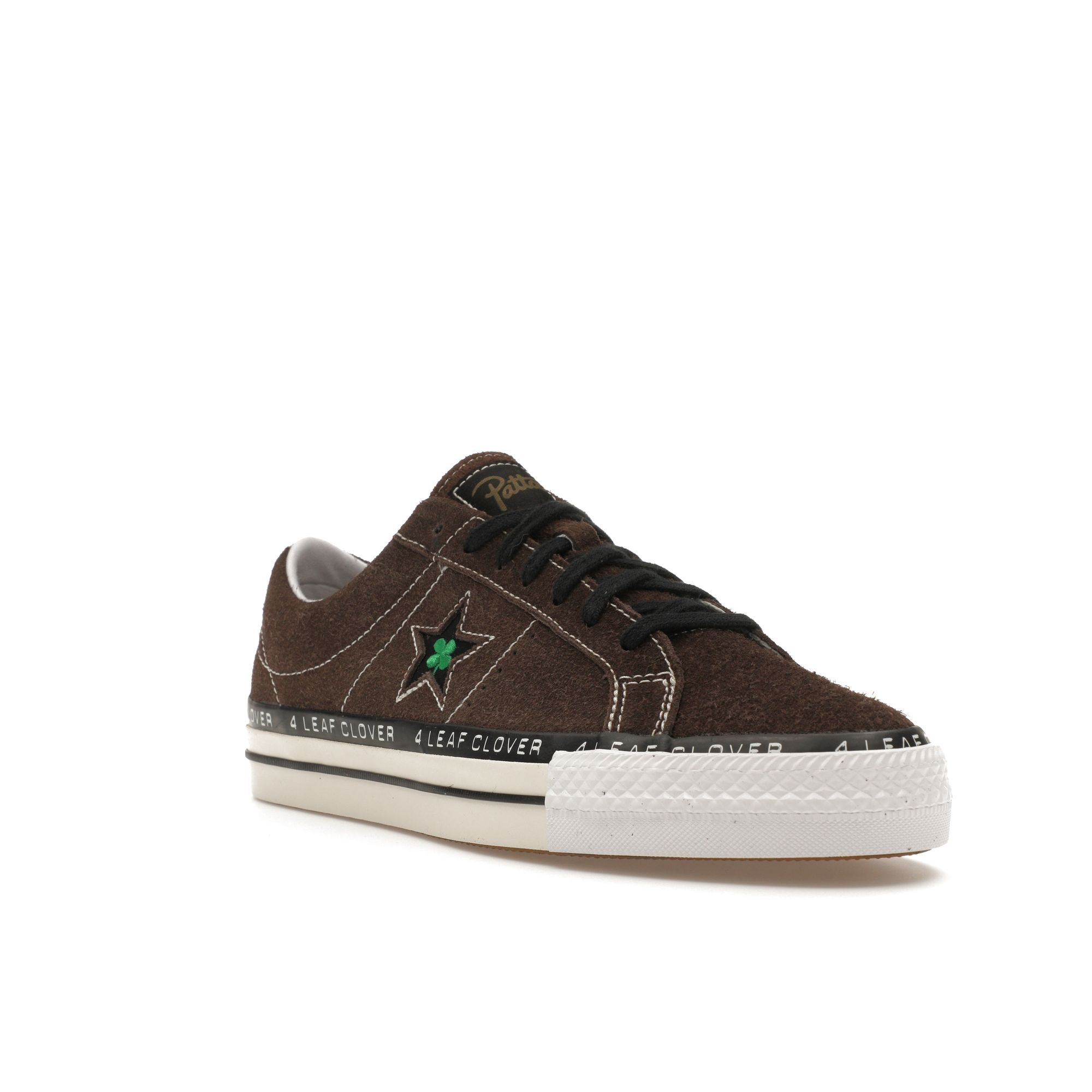 Кроссовки унисекс Converse Patta x One Star Pro Low 4 Leaf Clover Коричневые Java — фото 2