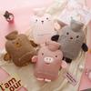 Leak-proof Hot Water Bottles Cute Hand Warmers Cartoon Water-filling Bottle  Female