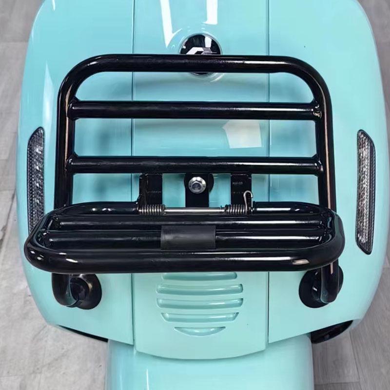 QJ Sunshine 125 Front & Rear Rack with Backrest and Exhaust Guard