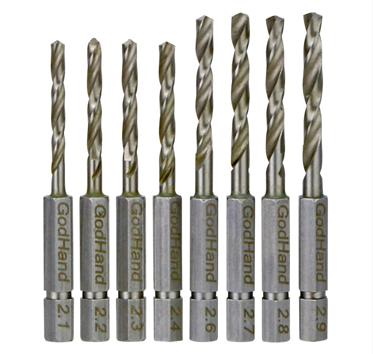 

GodHand Quick Drill Bit Set of 8 Hobby Tools (D) GH-DBQ-8D