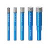 Multi-functional Diamond Drill Bit for Marble, Tile, and Glass - Round Handle, Brazed Dry Drilling