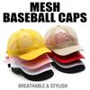 Mesh Baseball Cap for Men Women Breathable Summer Hat Lightweight Trucker Cap Adjustable Sun Hat with Quick Dry Design