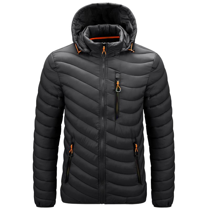 Erkek Sonbahar Kış Klasik Kapşonlu Sıcak Parkas Ceket Ceket Erkekler Dış Giyim Rahat Vintage Ayrılabilir Şapka Kıyafetler Sıcak Parka Erkekler