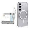 2 Kartensteckplätze Magnetischer Ständer Kartenhalter Transparente Geldbörse Handyhülle Für Magnetisches Handy