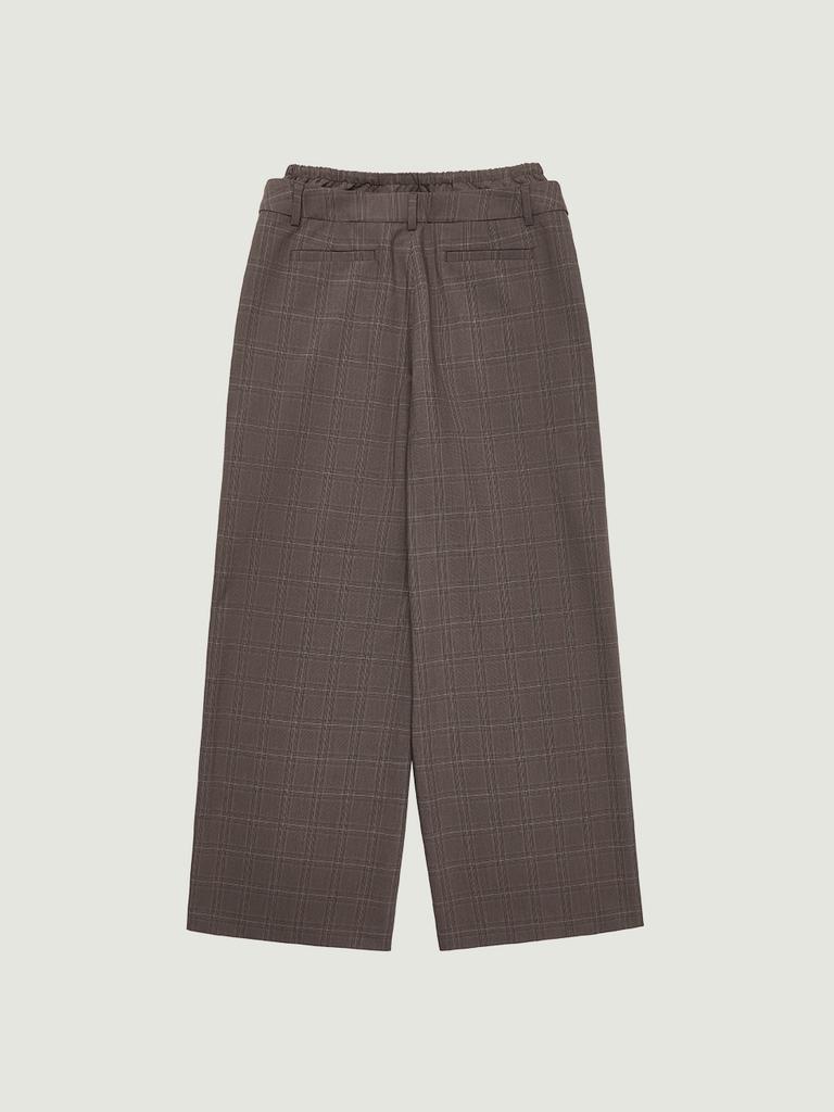 GROVE Asha Check Pants (Brown)