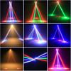 36W Moving Head Light RGBW RG Disco Party Laser Light Christmas Rotating LED Stage Effect Light