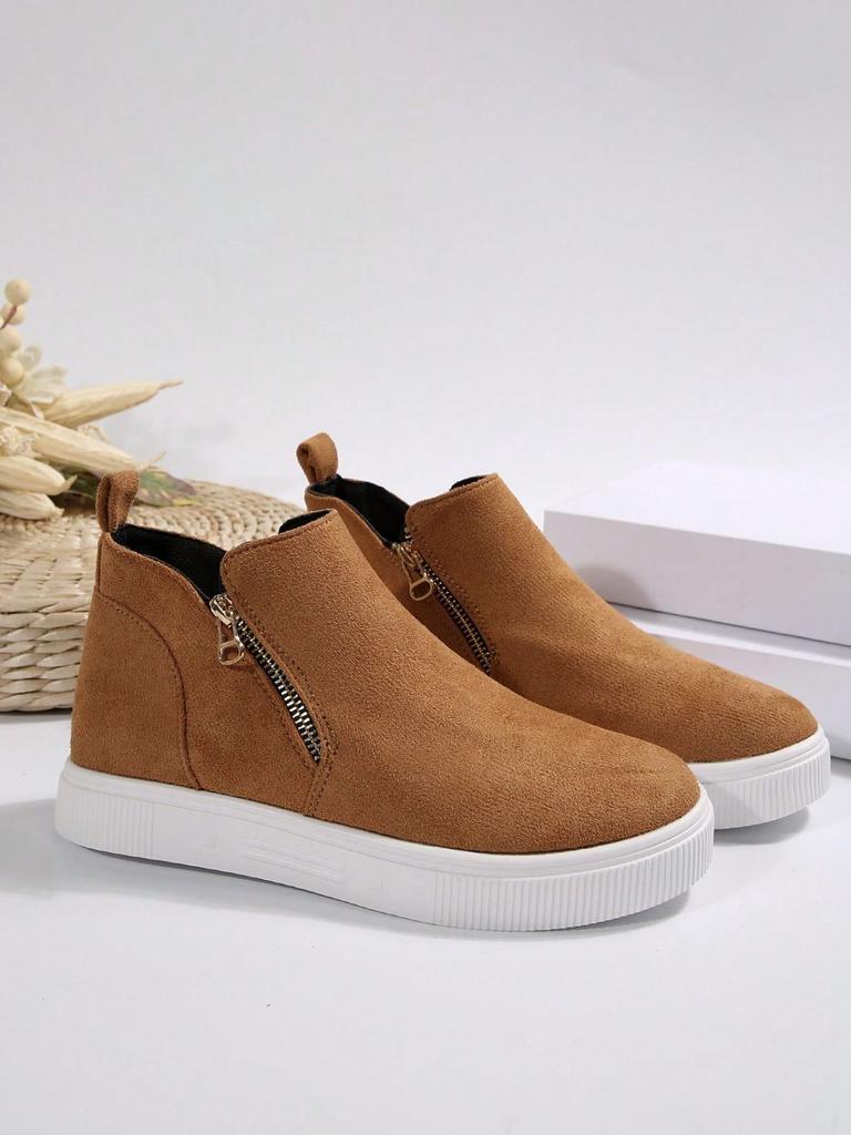 Large Size Women High Help Shoes 2025 Autumn Winter New Comfortable Non Slip Flats Outdoor Height Increase Casual Shoes