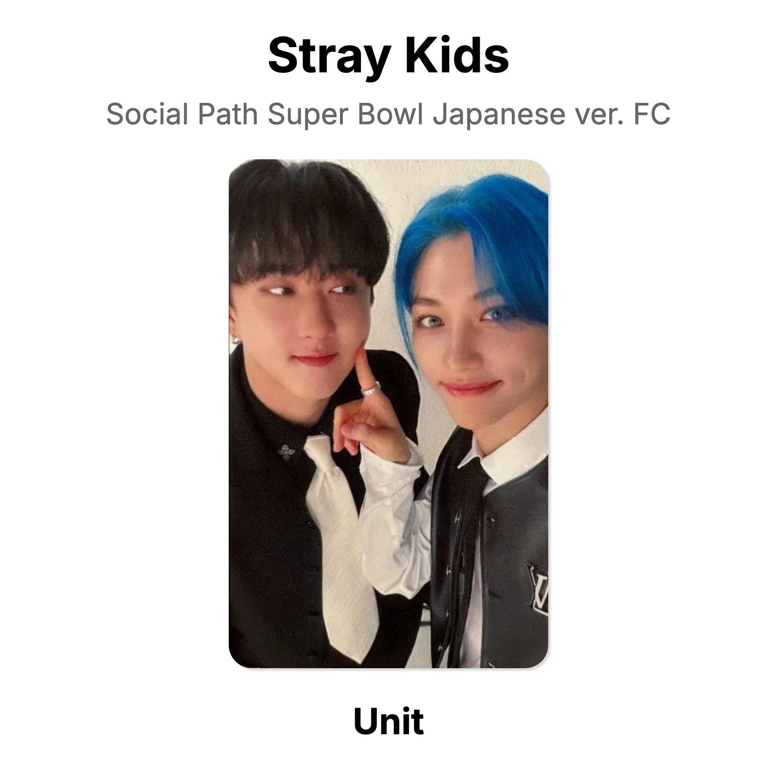 Stray Kids Social Path Super Bowl Japanese ver. FC Official Photocard Unit 09