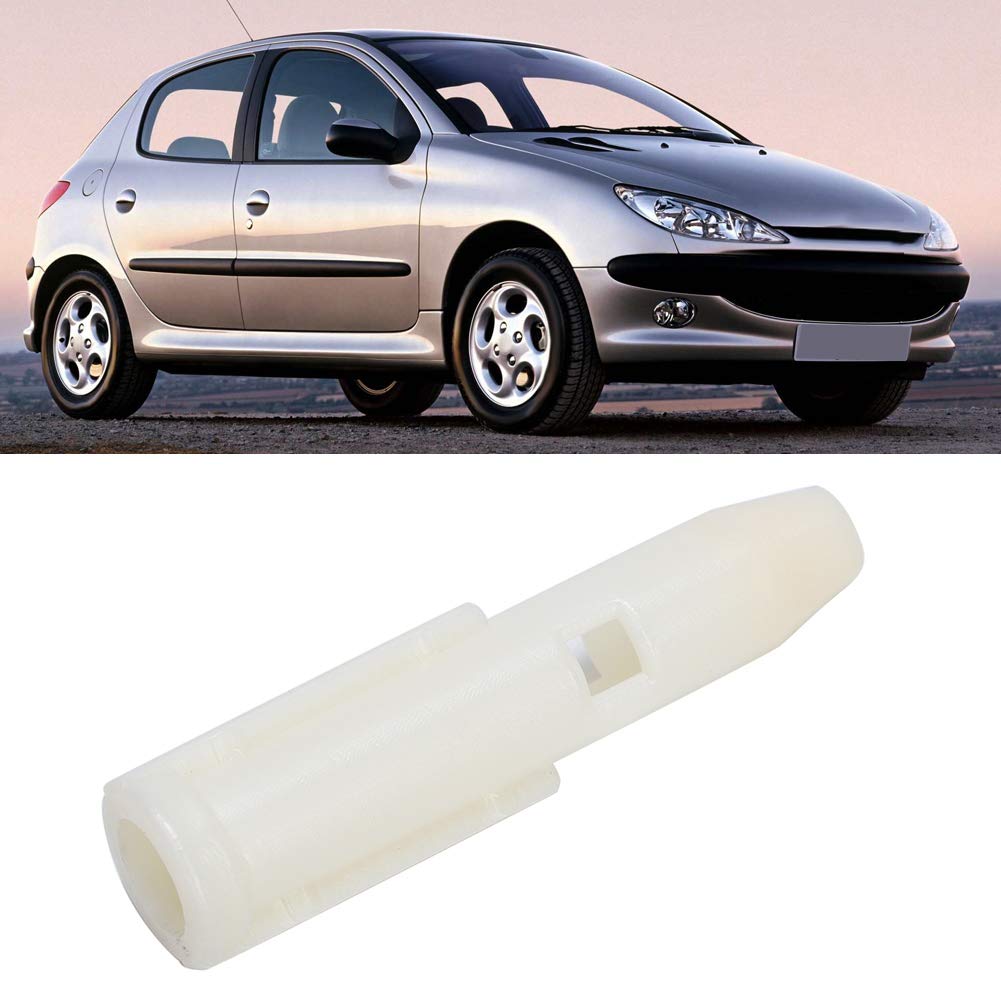 JGGLD White Gear Shift Knob Adapter Sleeve Replacement Made of Durable Compatible with Peugeot 206 207 306 307 308 Part, Plastic,