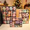 Creative Christmas Tree Decoration: Macaron Candy Box & Painted Special Shape Ball Pendants