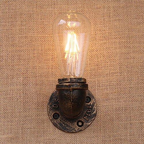 Chikazari Faucet-shaped Wall Lamp, Wall-mounted Lighting, Bracket Light, Industrial Rusty Vintage Pipe Wall Light, Stylish Bracket Light, Western Styl