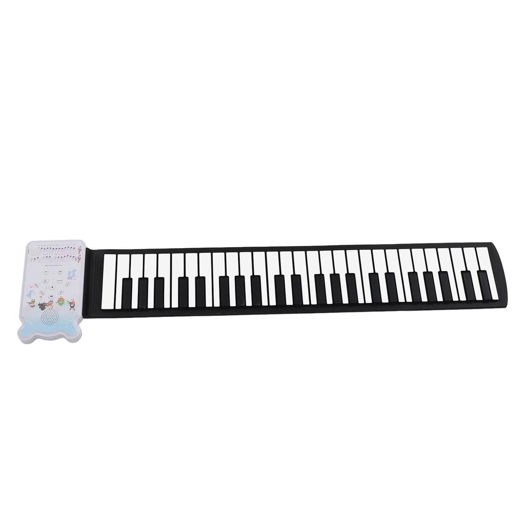 49 Keys Roll Up Piano Keyboard 8 Tones Portable Rechargeable Foldable Silicone Electronic Keyboard W