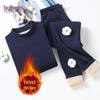 YUZHAOLIN Men's Plush-Lined Thermal Underwear Set