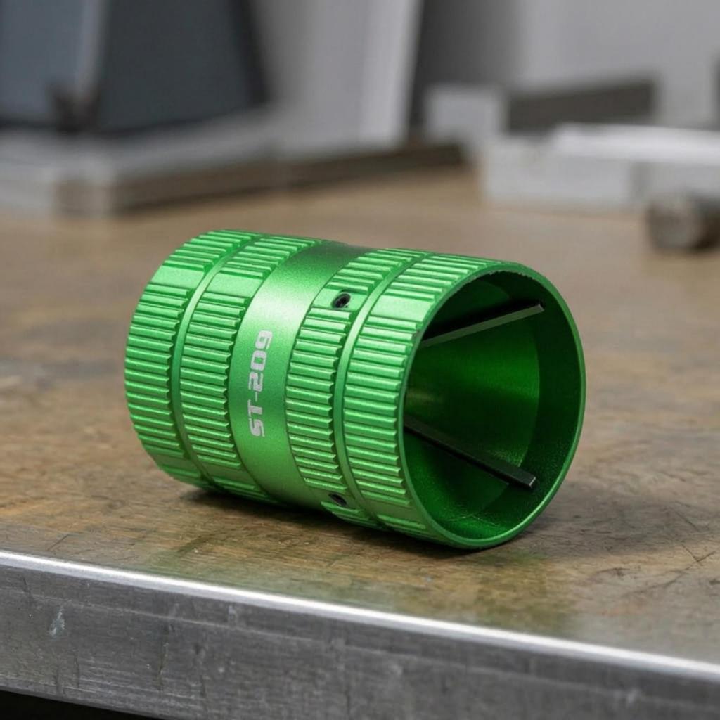 Pipe Deburring and Chamfering Tool twofoldSided Tubing with Knurled Grip Compact