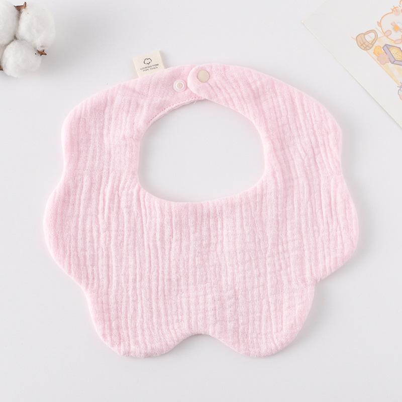 360-Degree Pure Cotton Petal Baby Drool Bib