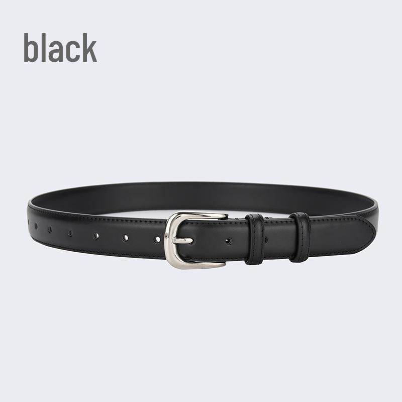 Women's Versatile Leather Belt: Trendy Decorative Fashion for Jeans, Skirts, and Trousers