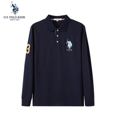 Herren Langarm Poloshirt